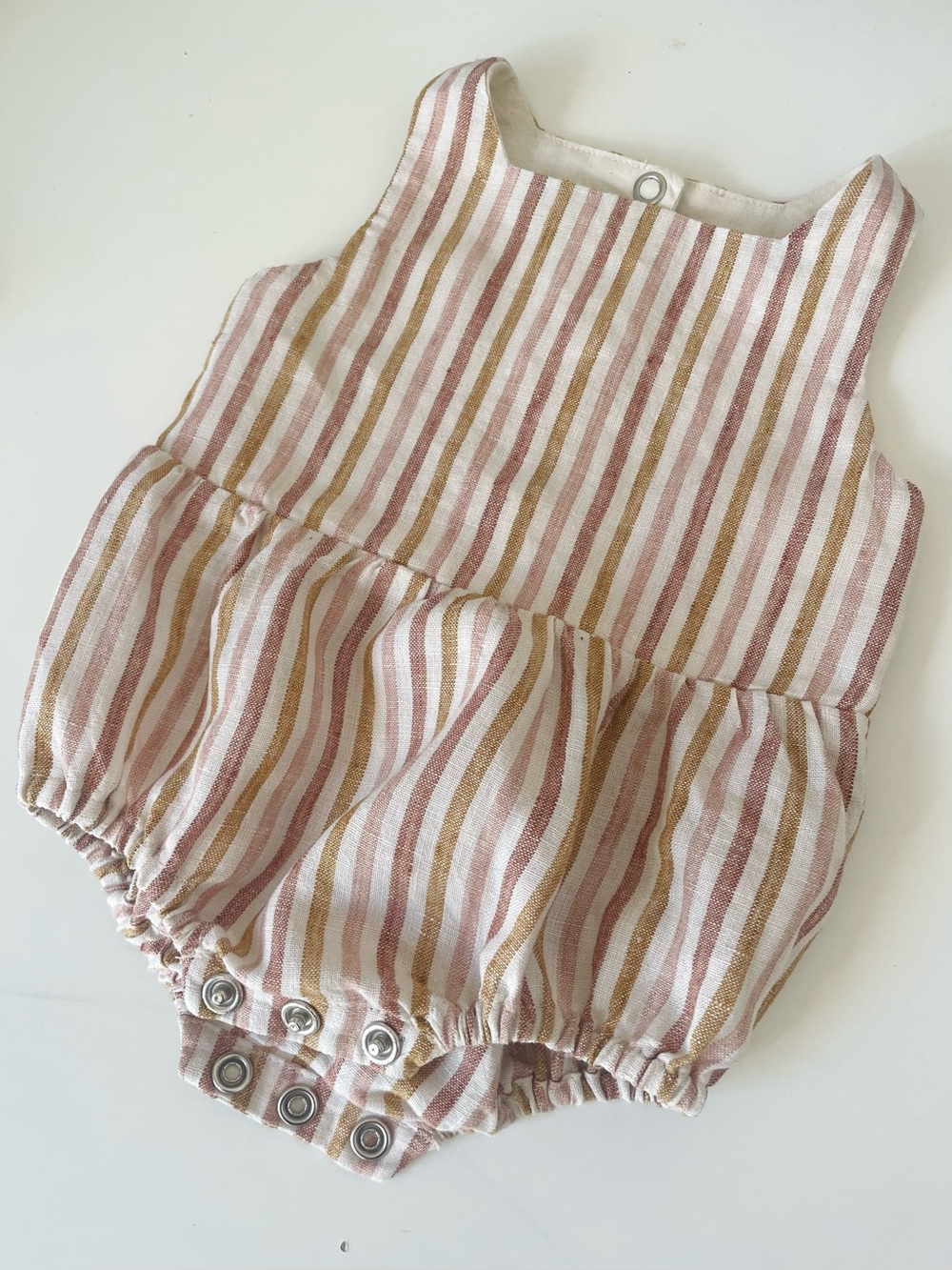 Handmade Linen Bubble Romper